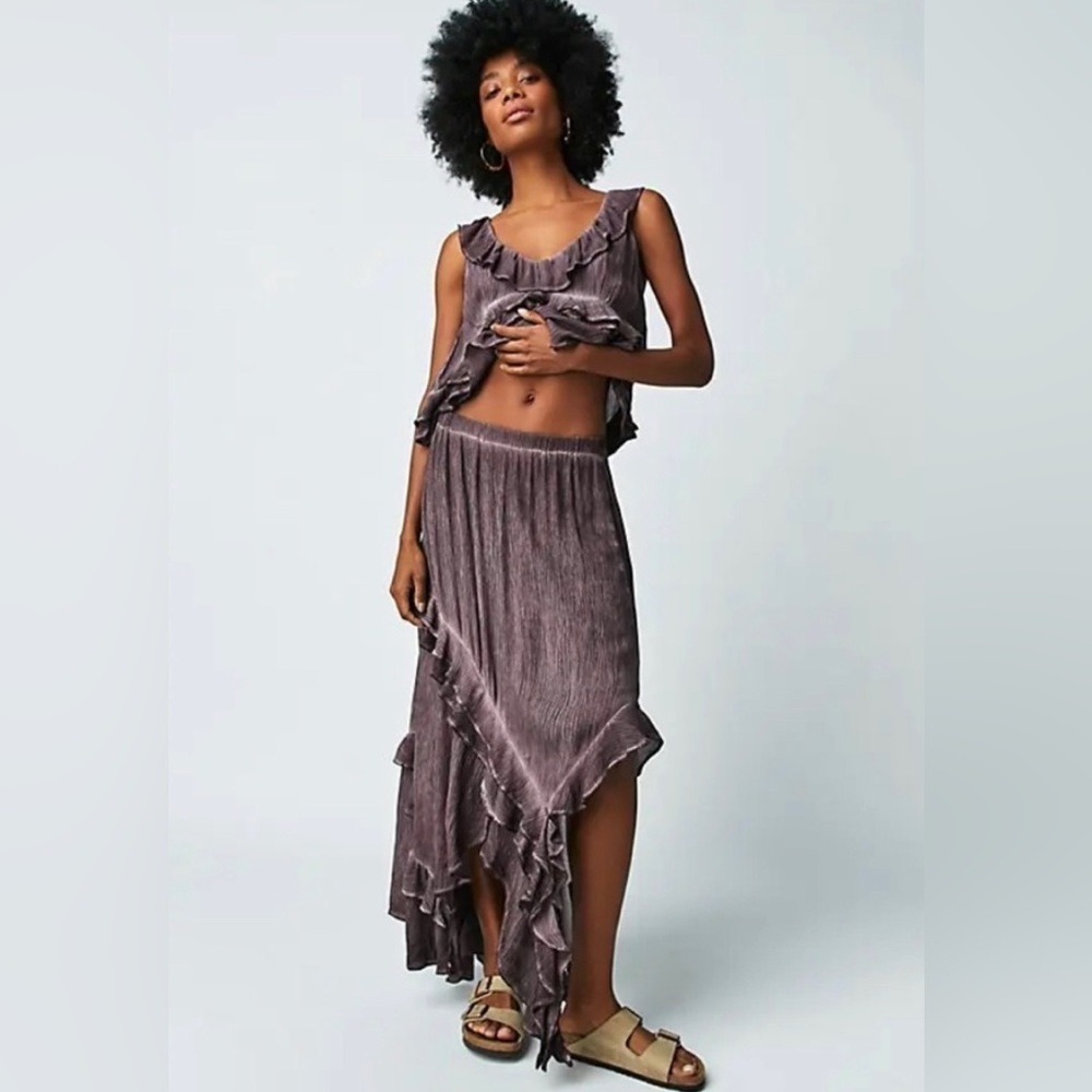 Free People If Only Chocolate Merlot Set NEW